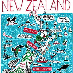 Neuseeland Postkarte von Julia Gash