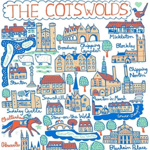 Carte de vœux des Cotswolds par Julia Gash