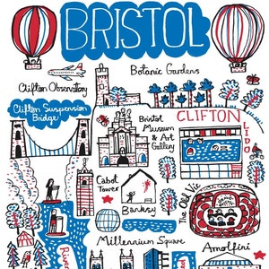 Bristol Postkarte von Julia Gash