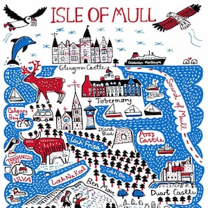 Isle of Mull Greeting Card by Julia Gash