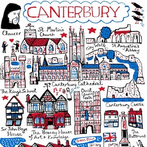 Canterbury Postkarte von Julia Gash