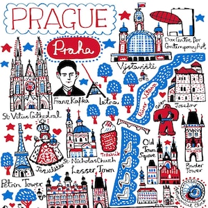 Prag Postkarte von Julia Gash