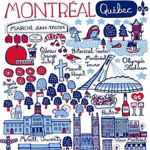 Carte postale de Montréal par Julia Gash