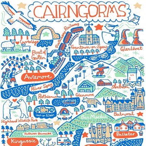 Cairngorms kunstprint door Julia Gash