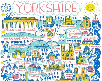 Yorkshire Art Print by Julia Gash