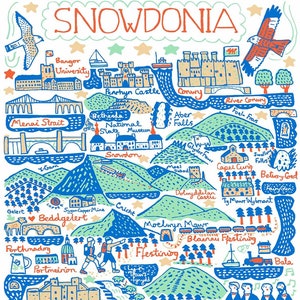 Cartão postal de Snowdonia por Julia Gash