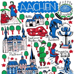 Aachen Postkarte von Julia Gash