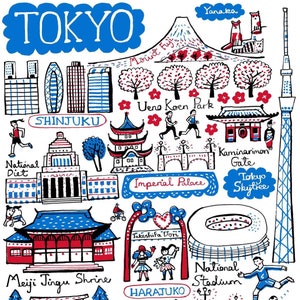 Tokyo Greeting Card by Julia Gash