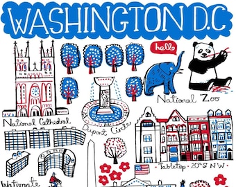 Washington DC Greeting Card by Julia Gash
