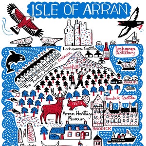 Cartolina dell'isola di Arran di Julia Gash