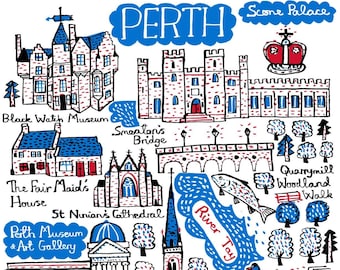 Perth Art Print by Julia Gash