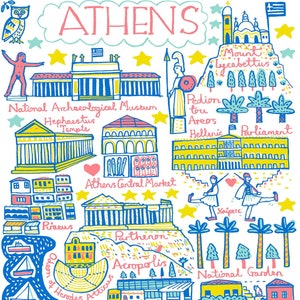 Athen Postkarte von Julia Gash