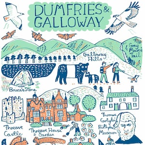 Biglietto d'auguri per Dumfries e Galloway di Julia Gash