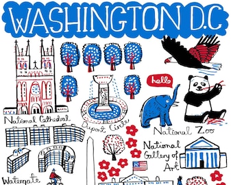 Cartão postal de Washington DC por Julia Gash