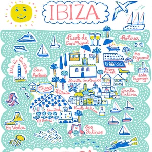 Briefkaart Ibiza en Formentera door Julia Gash