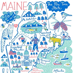 Maine Art Print by Julia Gash