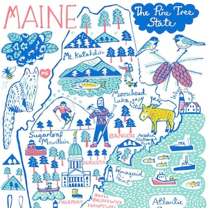 Cartolina del Maine di Julia Gash