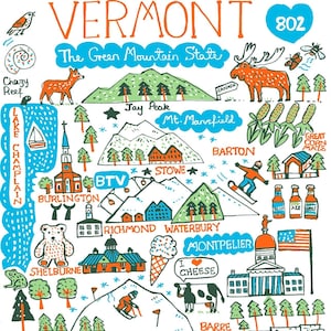 Cartolina del Vermont di Julia Gash