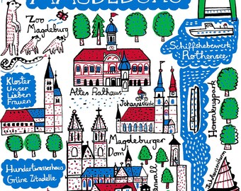 Magdeburg Art Print by Julia Gash