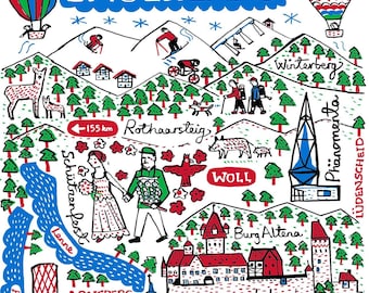 Sauerland Greeting Card by Julia Gash