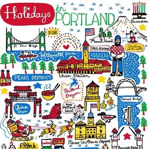Urlaub in Portland Kunstdruck von Julia Gash