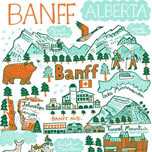 Carte postale de Banff par Julia Gash