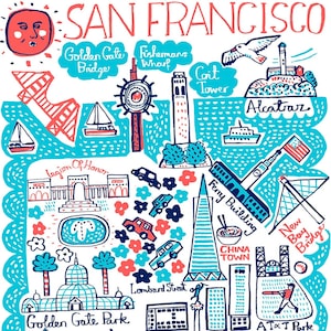 Carte postale de San Francisco par Julia Gash