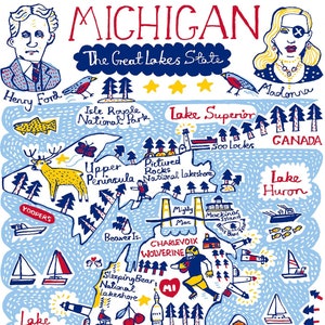 Cartolina del Michigan di Julia Gash