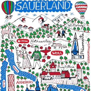 Carte postale du Sauerland par Julia Gash