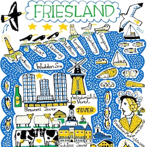 Friesland Kunstdruck von Julia Gash