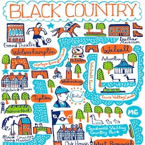 Carte postale Black Country par Julia Gash