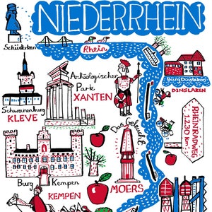 Niederrhein Postkarte von Julia Gash