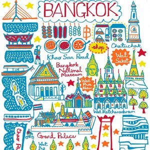 Bangkok Postkarte von Julia Gash