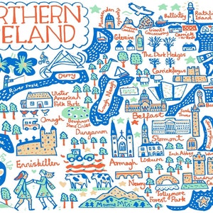 Impresión de arte de Irlanda del Norte de Julia Gash