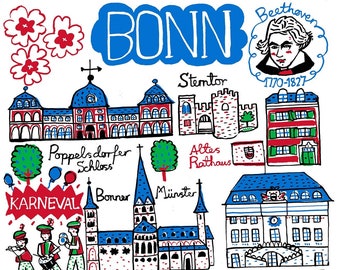 Bonn Art Print by Julia Gash