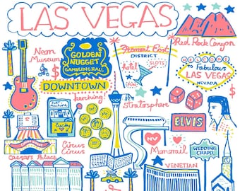 Las Vegas Art Print by Julia Gash