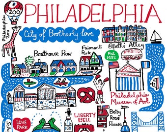 Postal de Filadelfia de Julia Gash