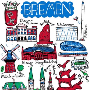 Bremen Postkarte von Julia Gash