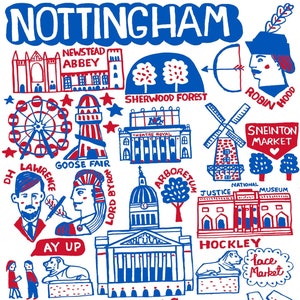 Nottingham Postkarte von Dasher