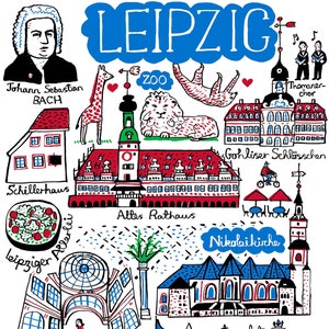 Leipzig Postkarte von Julia Gash