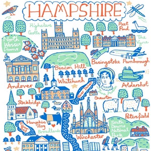 Carte postale du Hampshire par Julia Gash