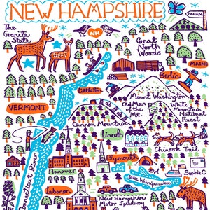 Cartolina del New Hampshire di Julia Gash