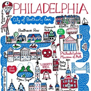 Philadelphia Postkarte von Julia Gash