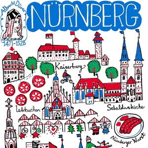 Nürnberg Postkarte von Julia Gash