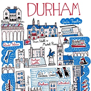 Durham Postkarte von Julia Gash