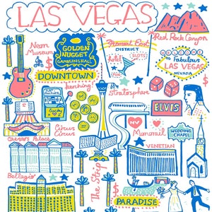 Las Vegas Art Print by Julia Gash