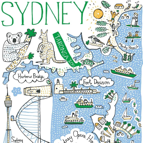 Sydney Art Print by Julia Gash