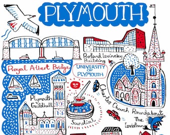 Plymouth Art Print by Julia Gash