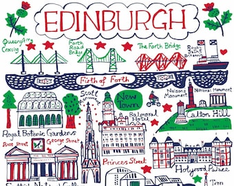 Lámina artística de Edimburgo de Julia Gash