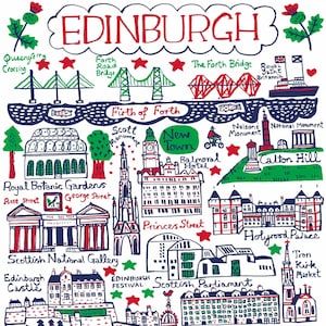 Edinburgh Postkarte von Julia Gash
